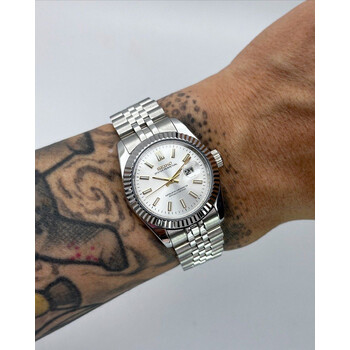 Custom Seiko Mod • Silver Datejust w/ Gold Indices • 31mm